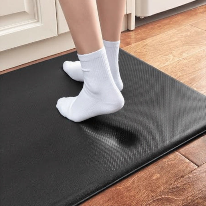 Anti Fatigue Kitchen Mat Non Slip PVC Cushioning Ergonomic Design for Comfort and Safety
