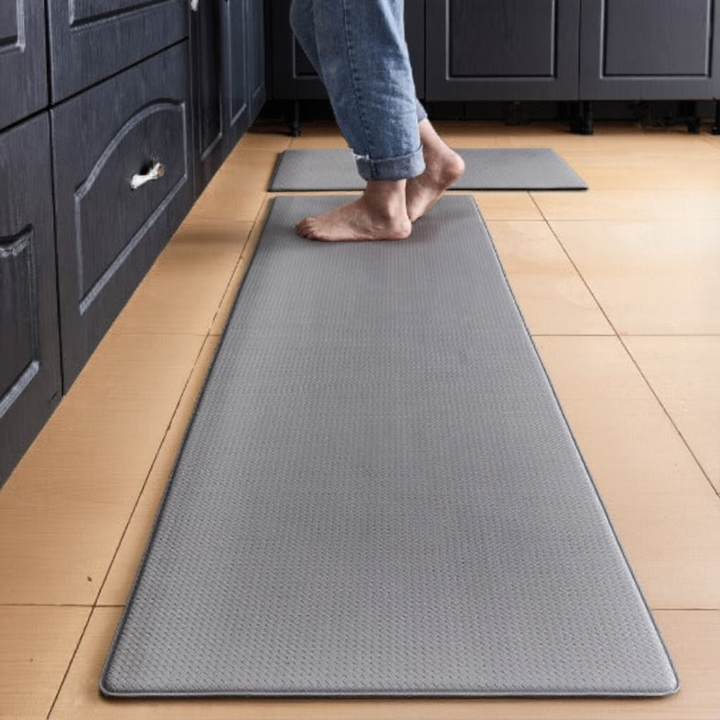 Anti Fatigue Kitchen Mat Non Slip PVC Cushioning Ergonomic Design for Comfort and Safety