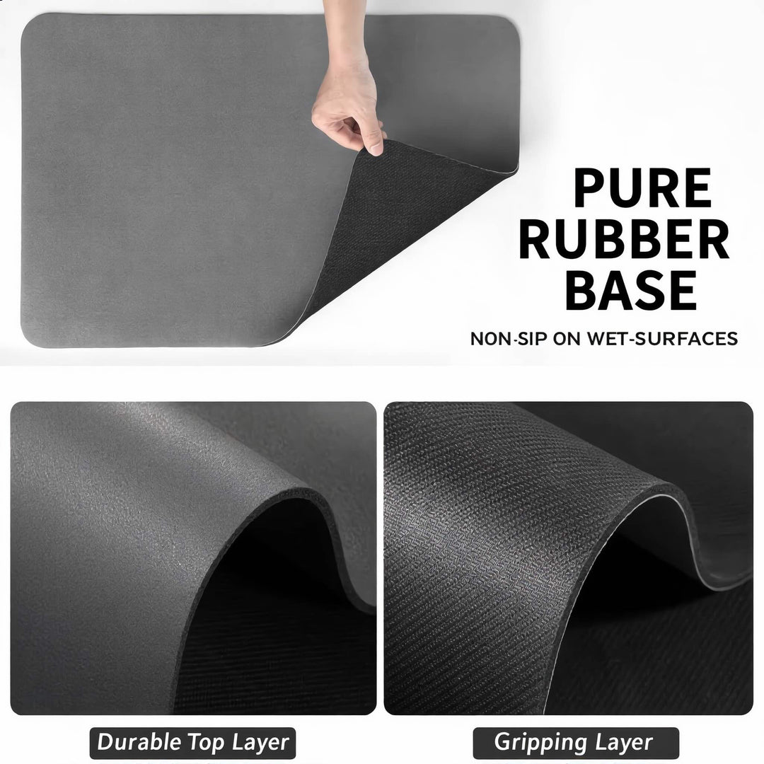 Quick Dry Dish Drying Mat Super Absorbent Diatomite Efficient Kitchen Countertop Saver