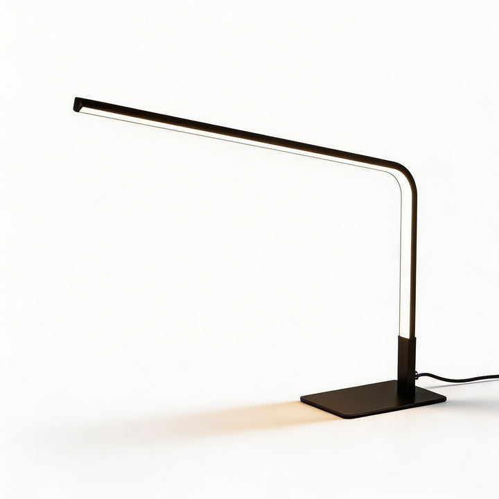 Contemporary Table Lamp Adjustable Silicone Shade Dimmable for Bedroom and Desk Use