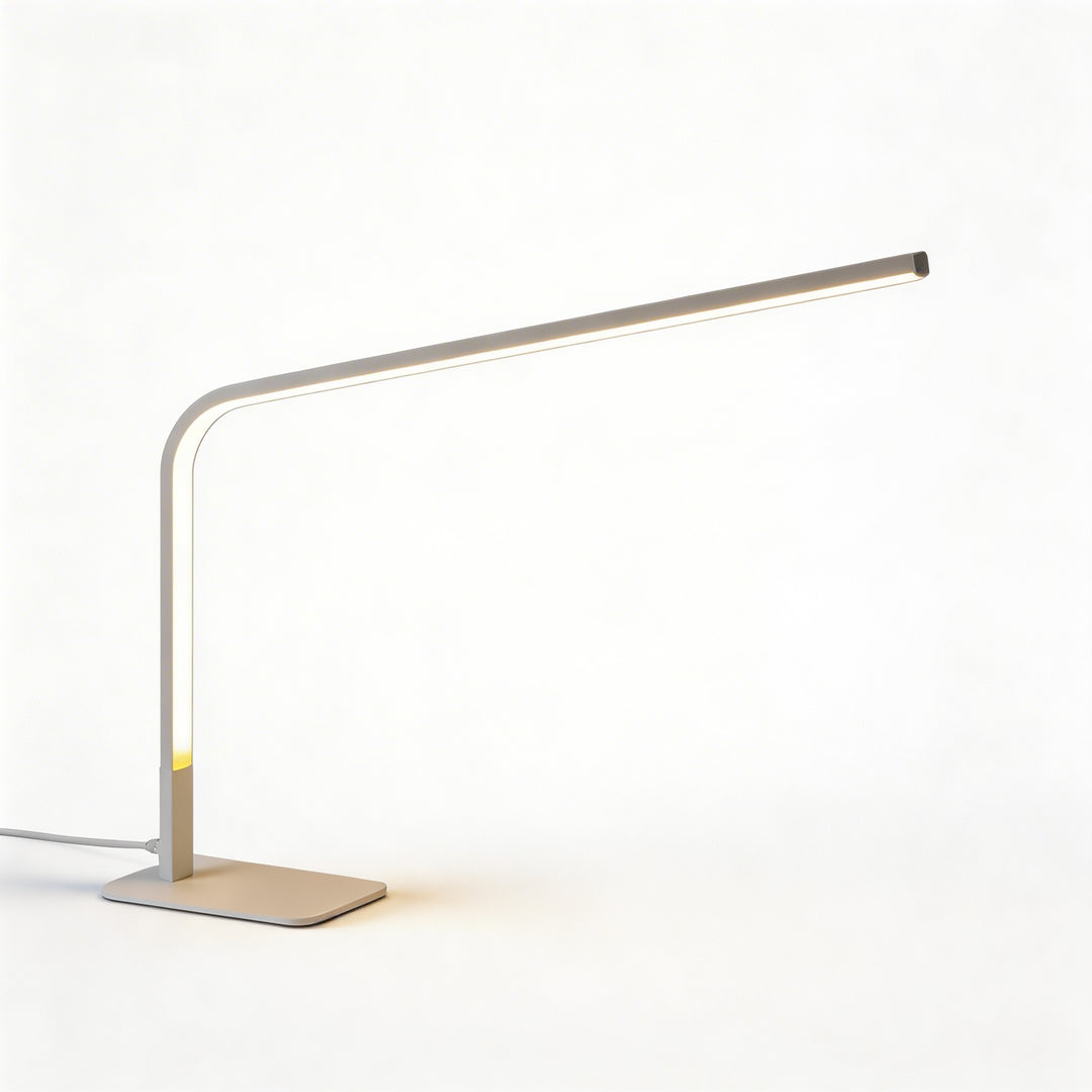Contemporary Table Lamp Adjustable Silicone Shade Dimmable for Bedroom and Desk Use