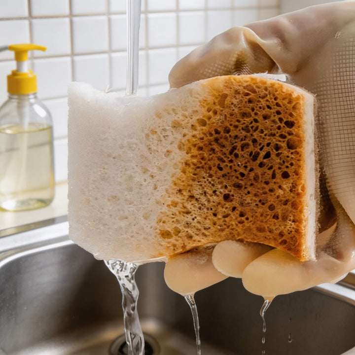 Eco-Friendly Kitchen Sponges for Dishes Highly Absorbent Non-Scratch Coconut Fiber Durable Cleaning Tool