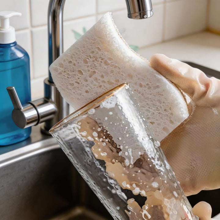 Eco-Friendly Kitchen Sponges for Dishes Highly Absorbent Non-Scratch Coconut Fiber Durable Cleaning Tool