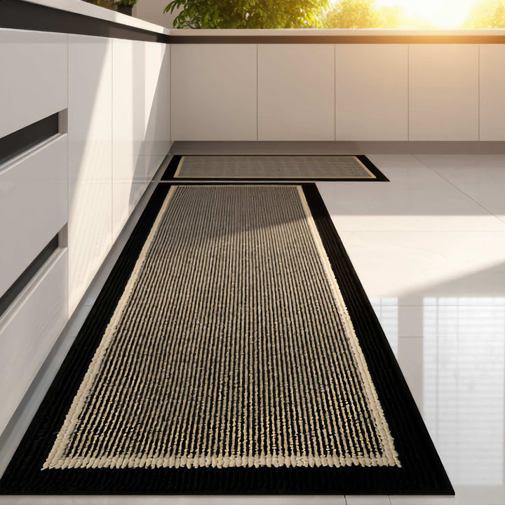 Contemporary Anti-Fatigue Kitchen Mat Non-Slip Durable Polypropylene Comfortable Design for Year-Round Use