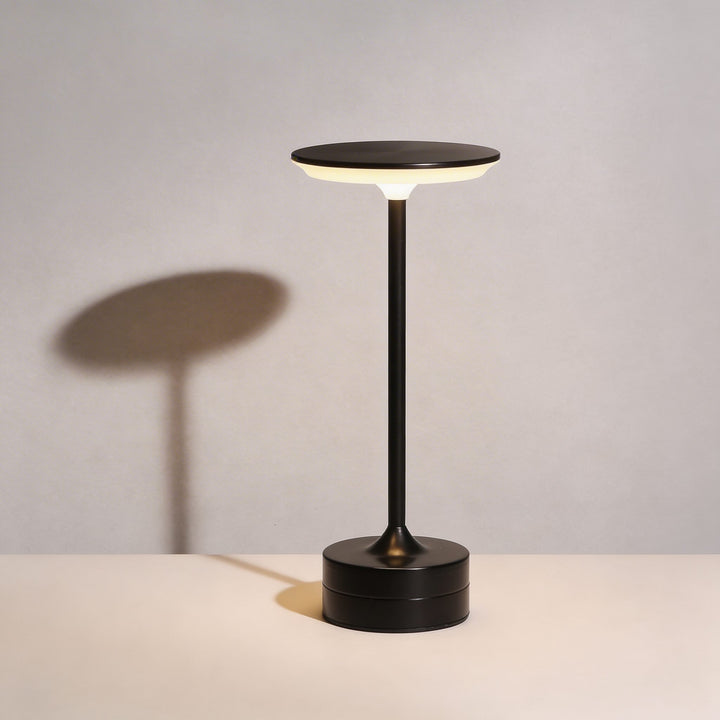 Modern LED Cordless Table Lamp Adjustable Brightness Metal Acrylic Design USB Rechargeable