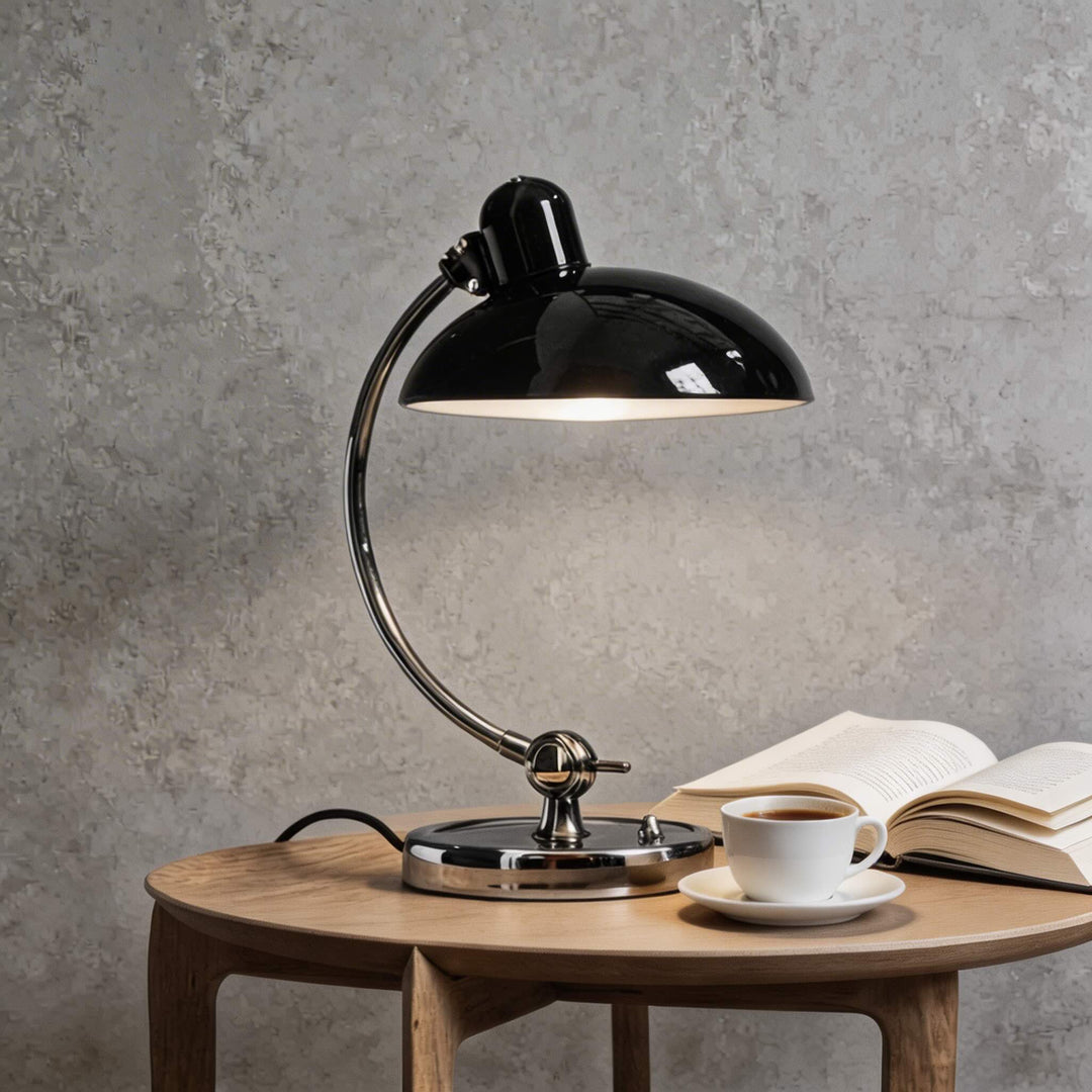 Modern Adjustable Desk Lamp Metal E27 Bulb Inline Switch Dimmable W11.2 in x H16.7 in for Home Office Lighting