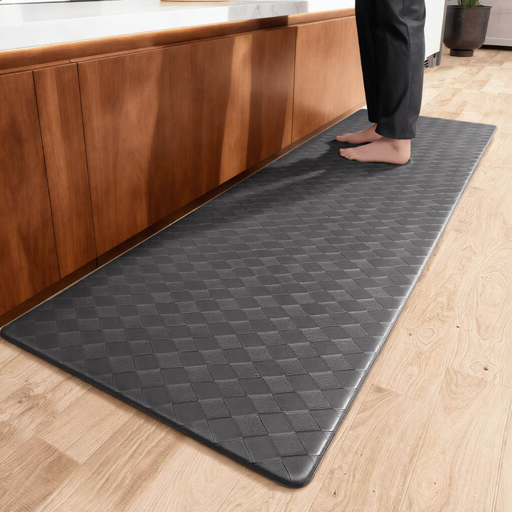 Modern Anti-Fatigue Kitchen Mat Non-Slip Waterproof PVC Cushioned Support for Comfort in High-Traffic Areas