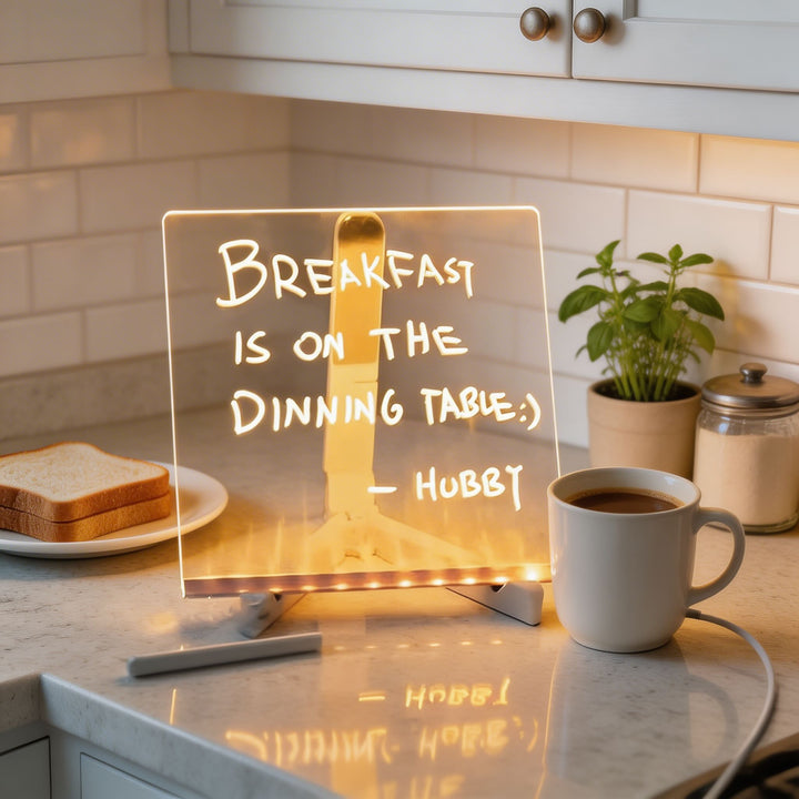 Vibrant Modern LED Writable Message Board Table Lamp