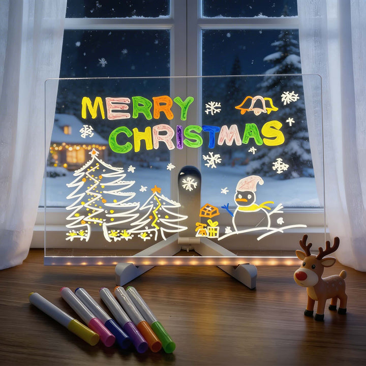 Vibrant Modern LED Writable Message Board Table Lamp