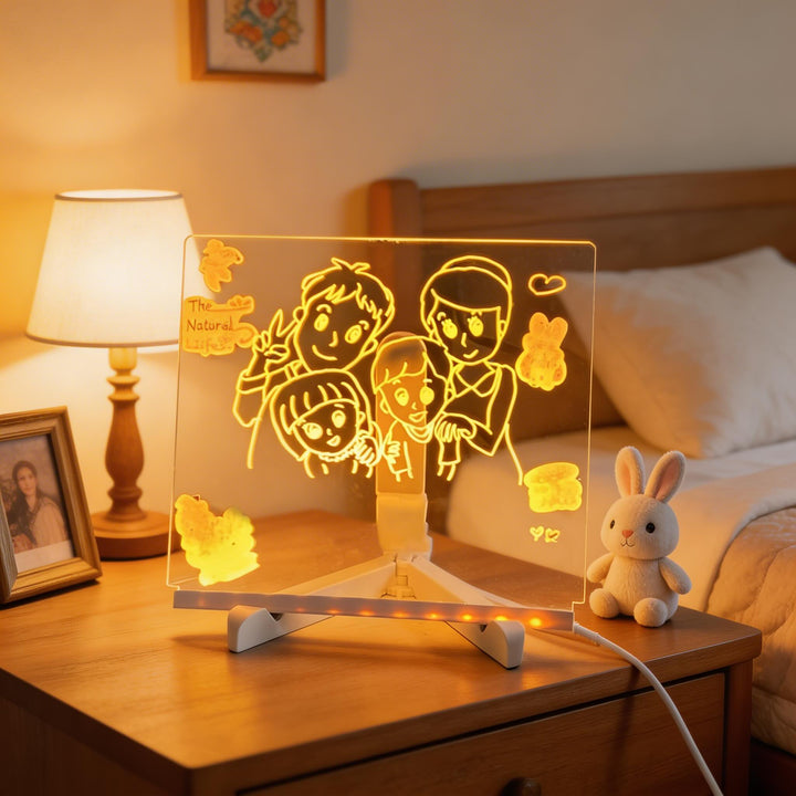 Vibrant Modern LED Writable Message Board Table Lamp