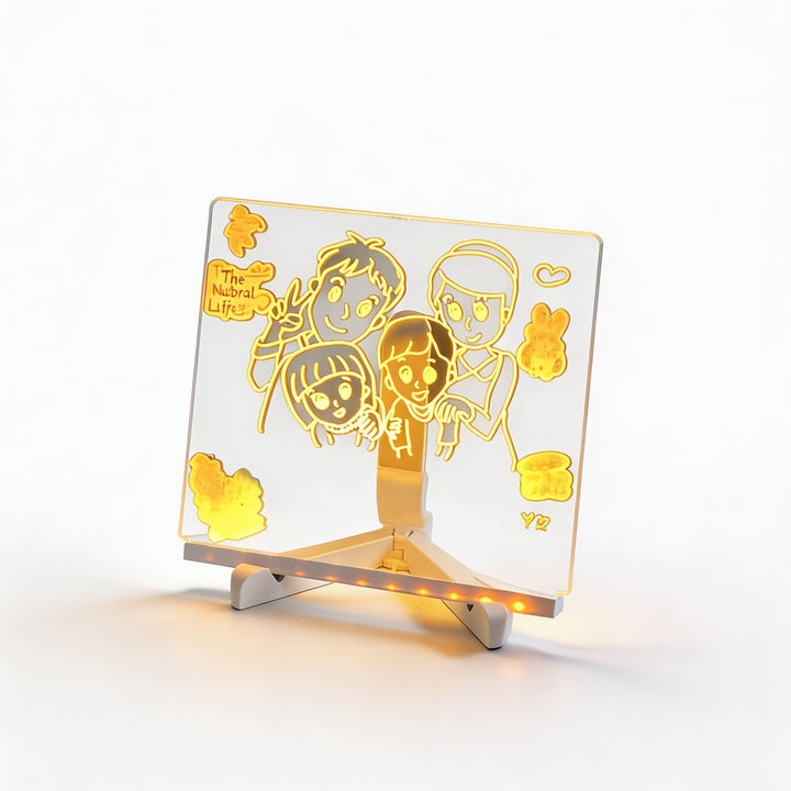 Vibrant Modern LED Writable Message Board Table Lamp
