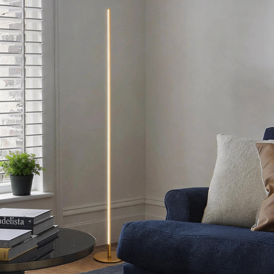Modern Industrial Floor Lamp Adjustable Height Metal LED Lighting for Living Room