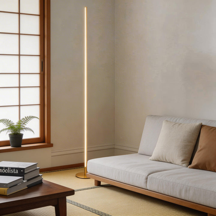 Modern Industrial Floor Lamp Adjustable Height Metal LED Lighting for Living Room