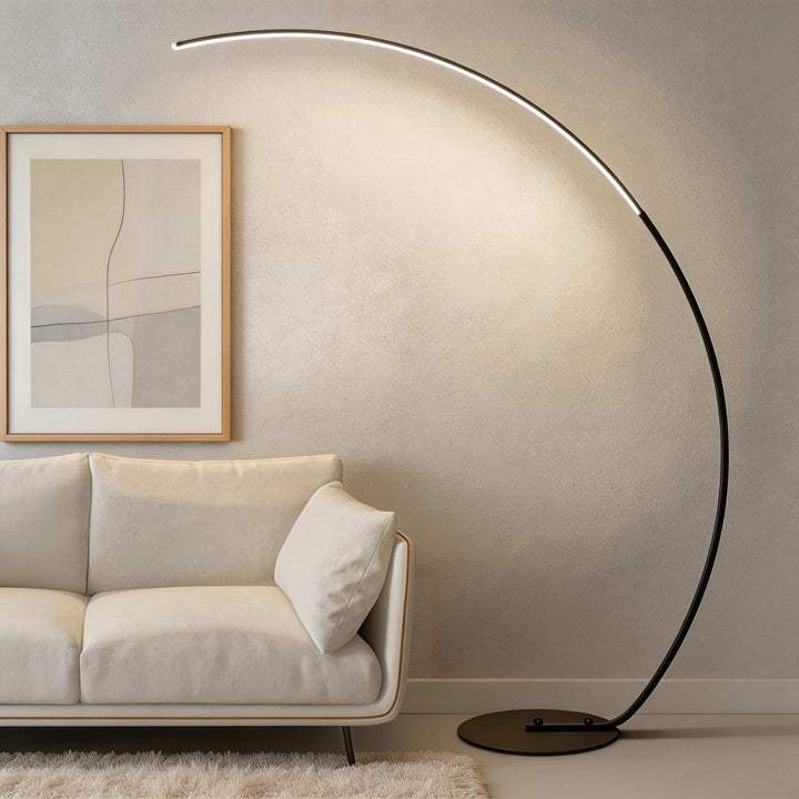 Modern Floor Lamp Adjustable Metal Standing Light for Living Room Bedroom Study