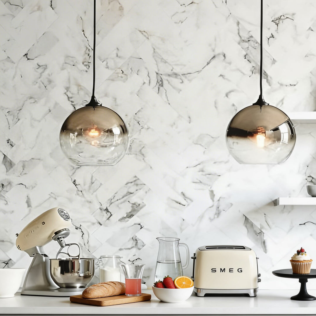 Modern Glass Globe Adjustable Mini Pendant Light