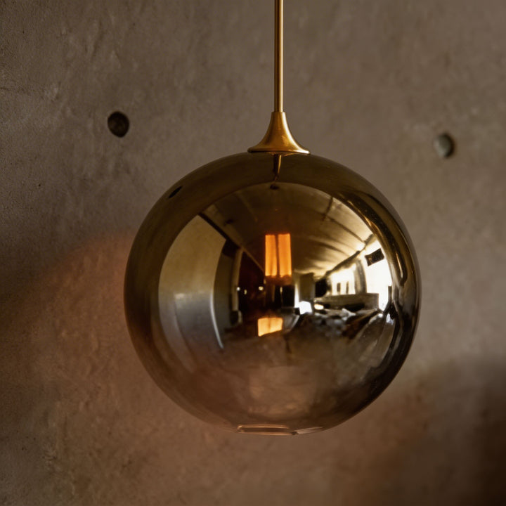Modern Glass Globe Adjustable Mini Pendant Light