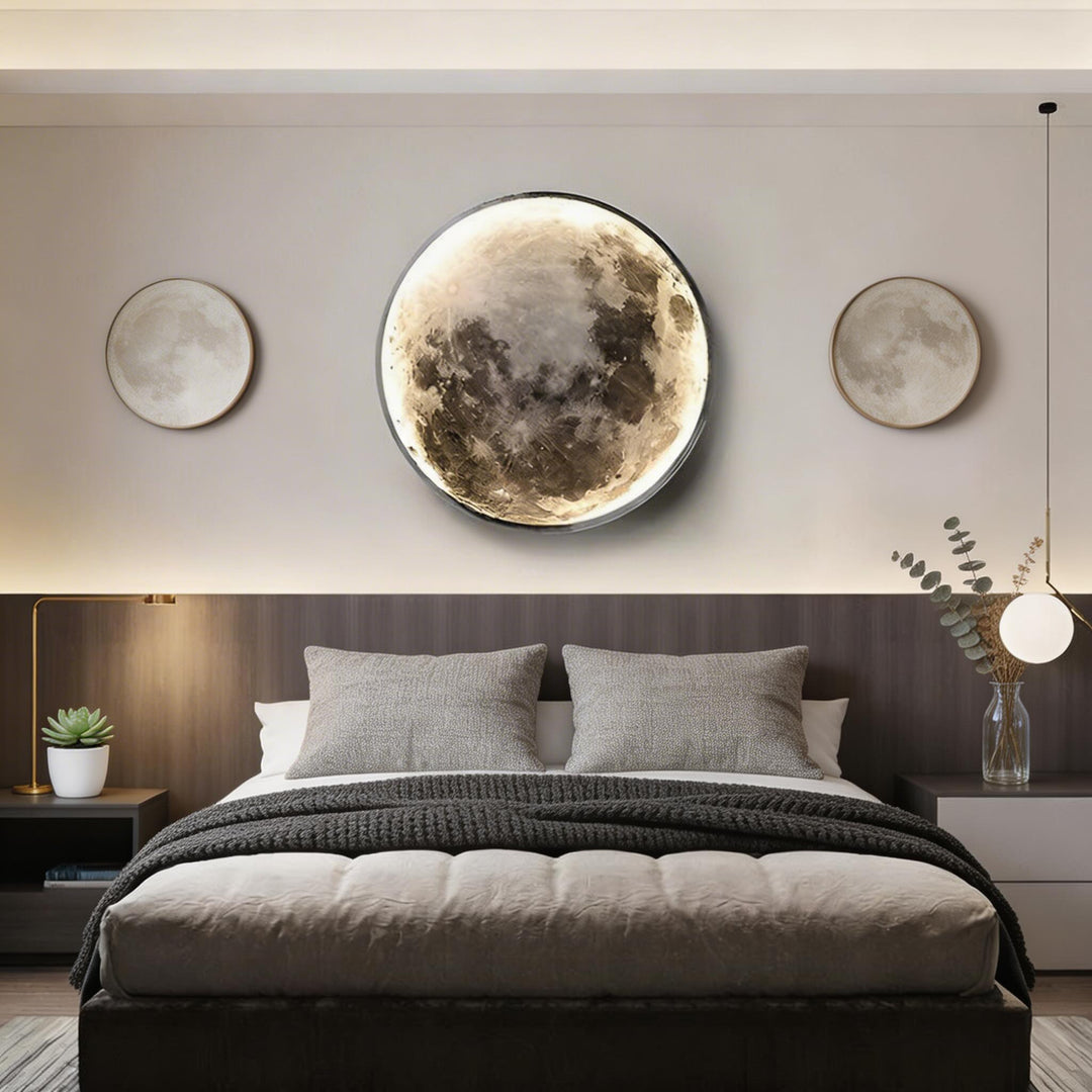 Modern LED Wall Light Sconce with Iron Frame Acrylic Shade Adjustable Warm Light Dimmable Three-Color Options