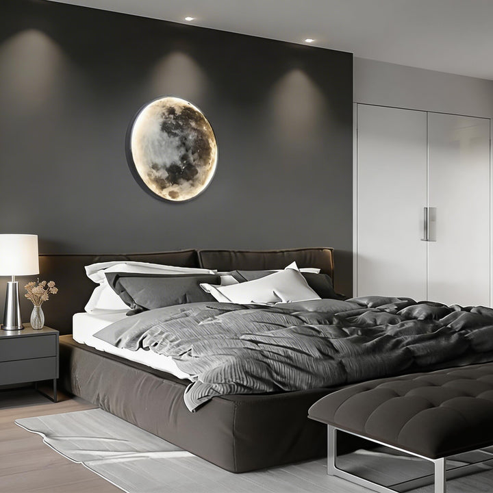 Modern LED Wall Light Sconce with Iron Frame Acrylic Shade Adjustable Warm Light Dimmable Three-Color Options