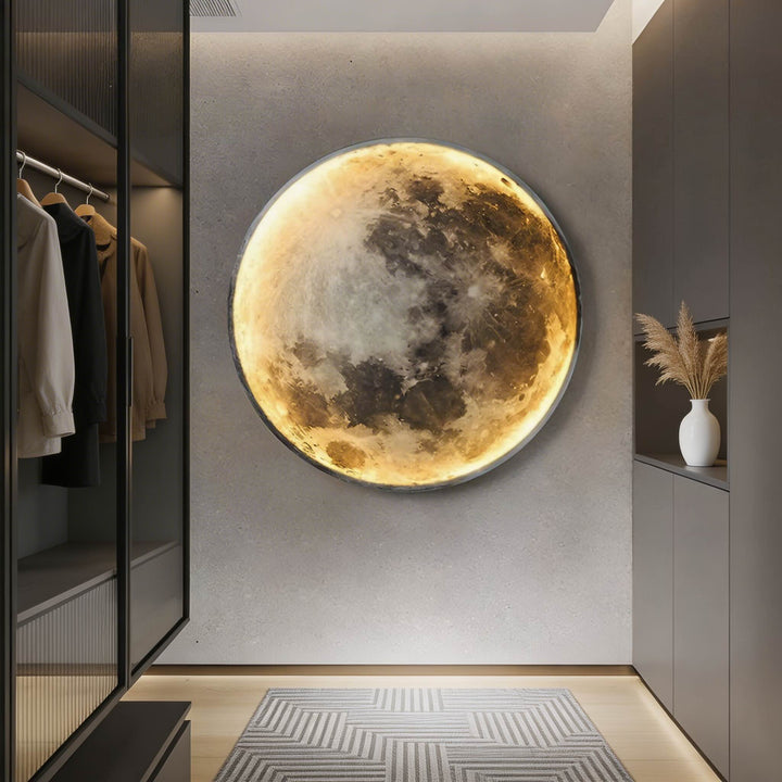 Modern LED Wall Light Sconce with Iron Frame Acrylic Shade Adjustable Warm Light Dimmable Three-Color Options