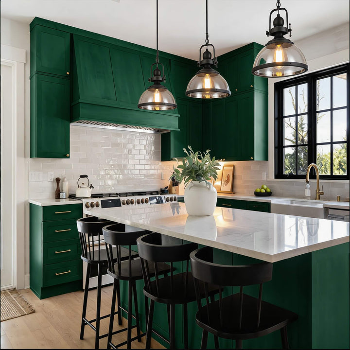 Industrial Crystal Glass Adjustable Mini Pendant Light