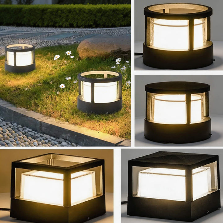 Waterproof Modern Outdoor Pillar Light Aluminum Wall Mounted 7W LED for Garden Pathway Villa Gate