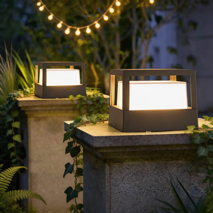 Waterproof Modern Outdoor Pillar Light Aluminum Wall Mounted 7W LED for Garden Pathway Villa Gate