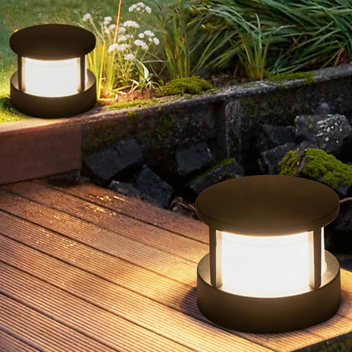 Waterproof Modern Outdoor Pillar Light Aluminum Wall Mounted 7W LED for Garden Pathway Villa Gate