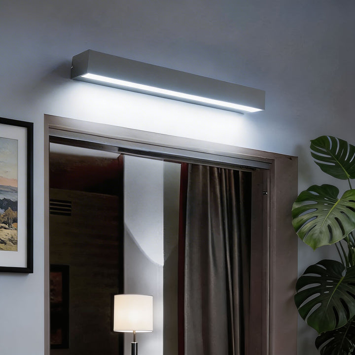 Modern Outdoor Wall Light Linear Mount Waterproof Aluminum LED Adjustable Color Temperature