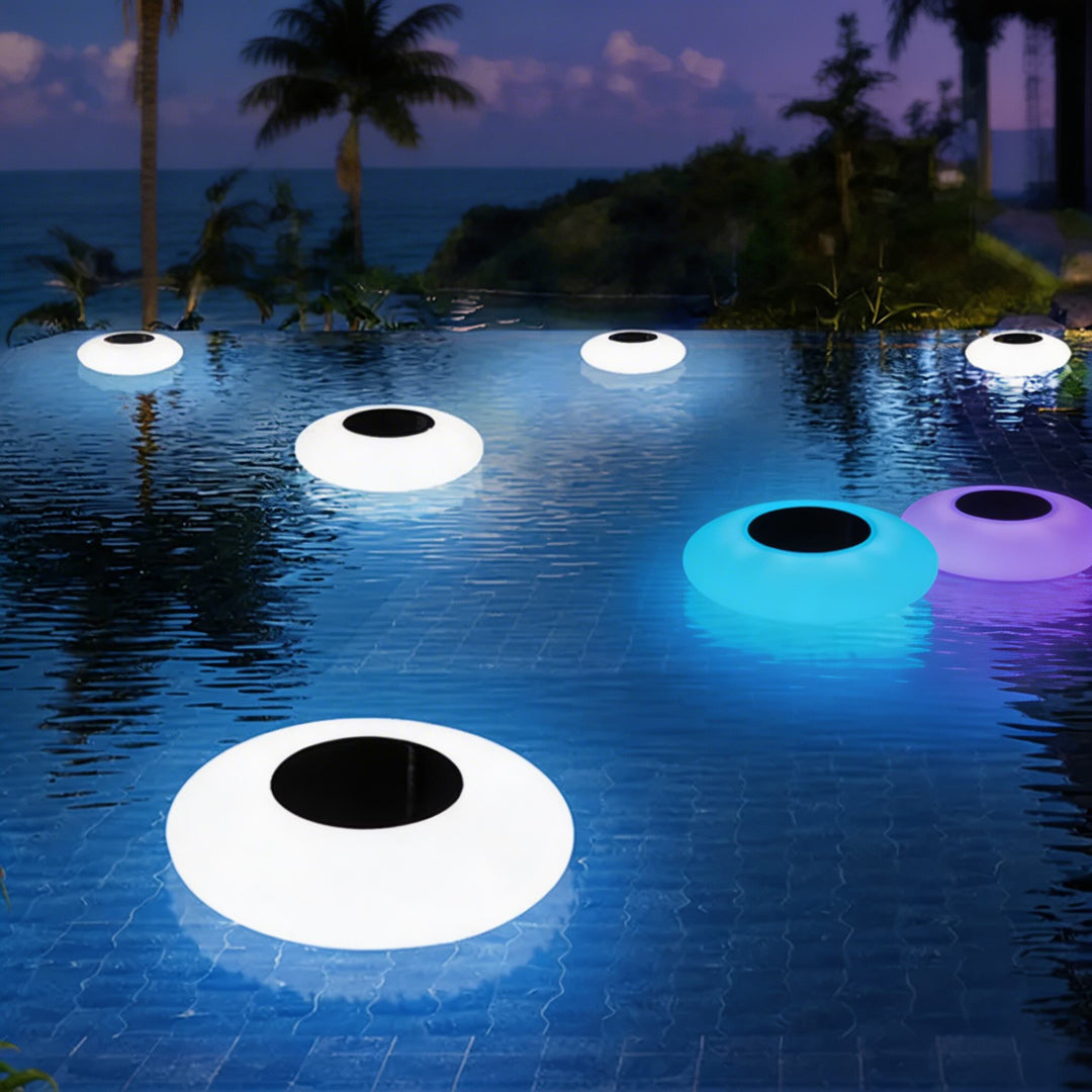 Solar Floating Light Outdoor Waterproof LED with Intelligent Sensor Durable PE Shell