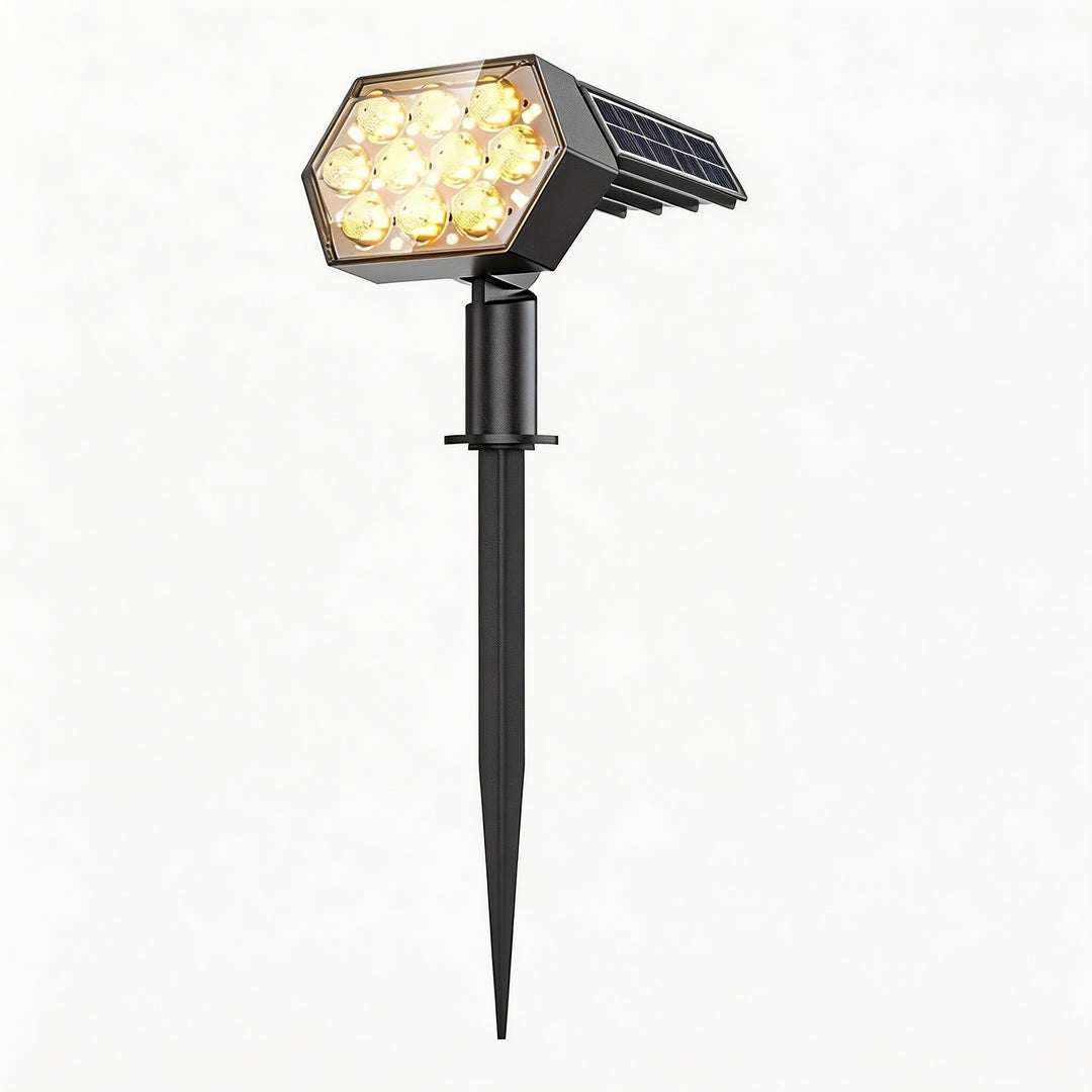 Solar Garden Lights 92 LED Adjustable Waterproof Solar Spot Light with 3 Brightness Modes for Outdoor Use