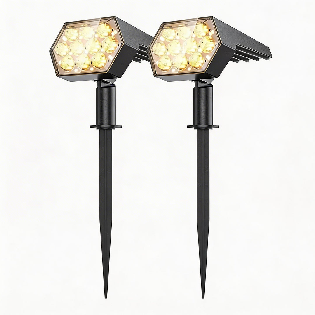 Solar Garden Lights 92 LED Adjustable Waterproof Solar Spot Light with 3 Brightness Modes for Outdoor Use