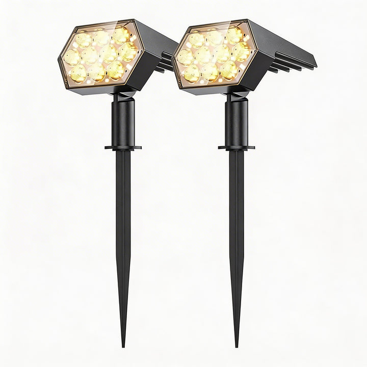 Solar Garden Lights 92 LED Adjustable Waterproof Solar Spot Light with 3 Brightness Modes for Outdoor Use