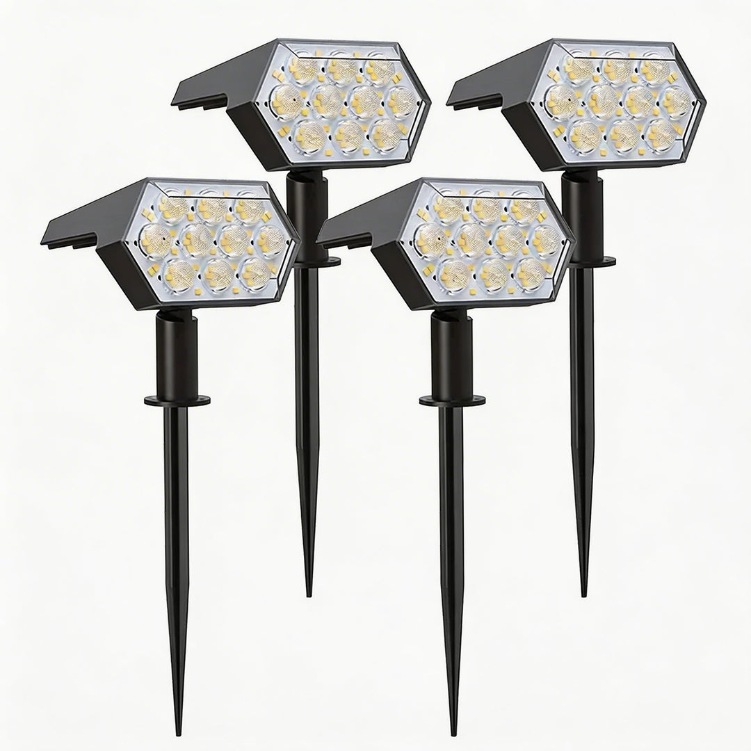 Solar Garden Lights 92 LED Adjustable Waterproof Solar Spot Light with 3 Brightness Modes for Outdoor Use