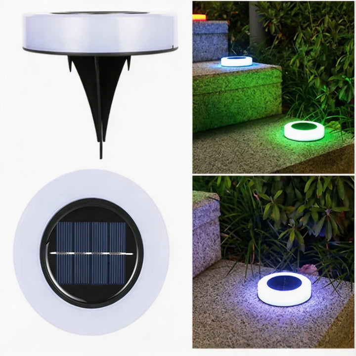 Solar Garden Light Decorative Paw Print Design Waterproof ABS LED Outdoor Lights for Pathway Lawn Illumination