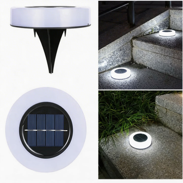 Solar Garden Light Decorative Paw Print Design Waterproof ABS LED Outdoor Lights for Pathway Lawn Illumination