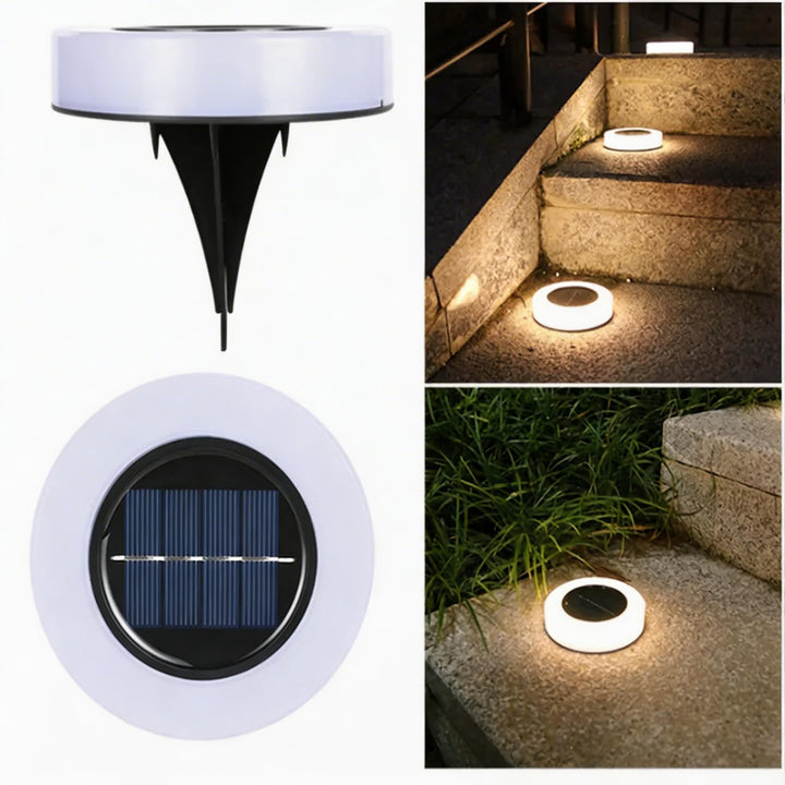 Solar Garden Light Decorative Paw Print Design Waterproof ABS LED Outdoor Lights for Pathway Lawn Illumination