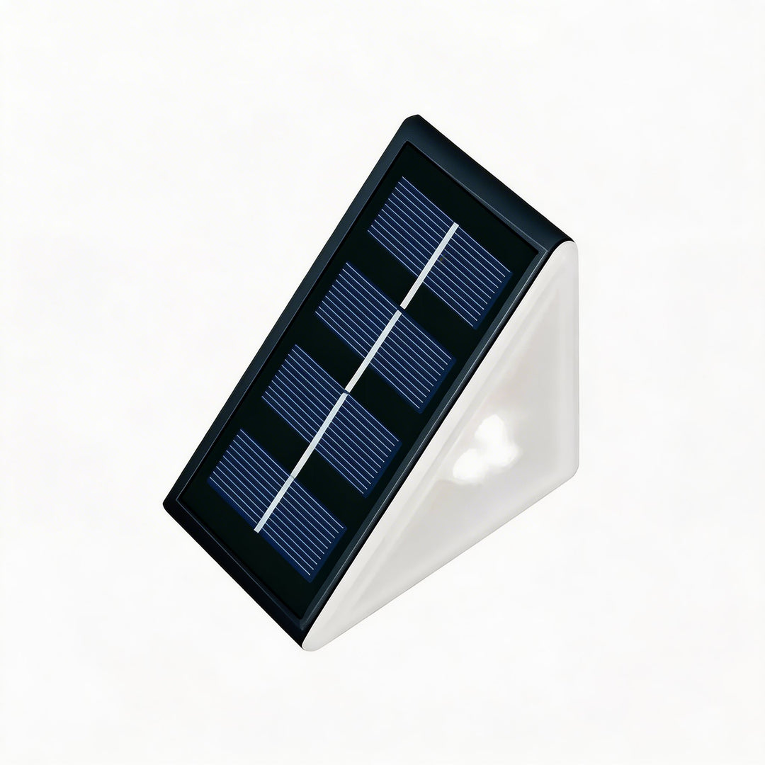 Solar Step Lights Outdoor IP67 Waterproof Adjustable Energy Saving Automatic Sensor for Exterior Steps