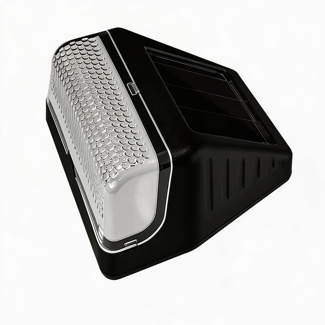 Modern Outdoor Solar Wall Light Waterproof Plastic Motion Sensor LED for Garden Pathway Fence