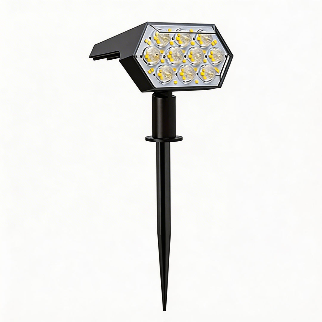 Solar Garden Lights 92 LED Adjustable Waterproof Solar Spot Light with 3 Brightness Modes for Outdoor Use