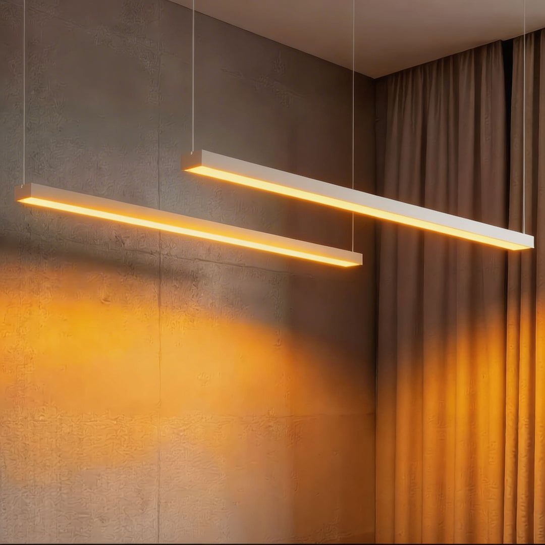 Modern Aluminum Linear LED Hanging Pendant Light