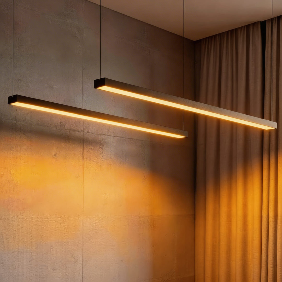 Modern Aluminum Linear LED Hanging Pendant Light