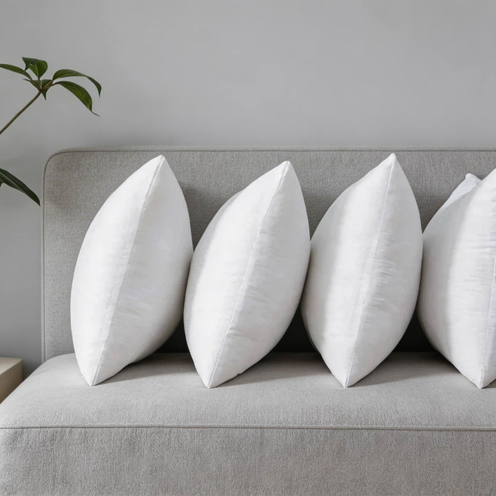 Decorative Throw Pillow Insert Polyester Filling Soft Microfiber Cover Multiple Sizes for Couch Pillows