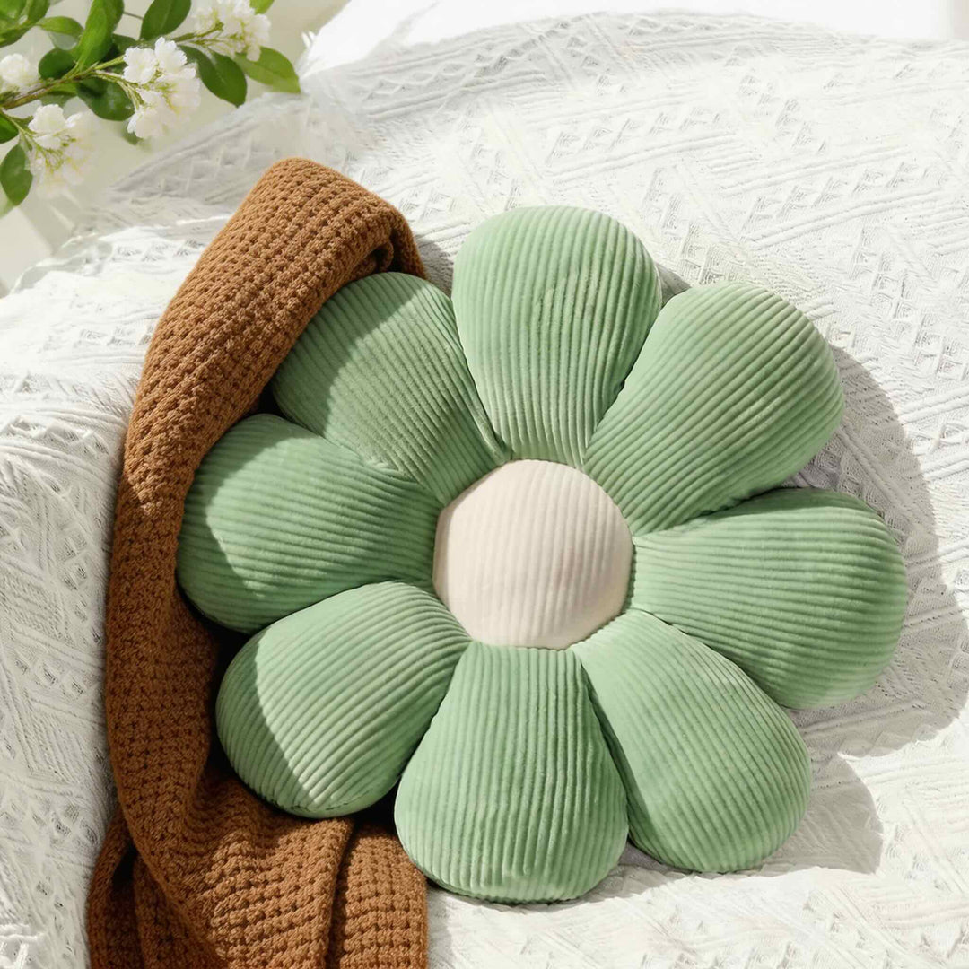 Modern Floral Pillow Plush Cushion Soft Material Comfortable Decorative Mat
