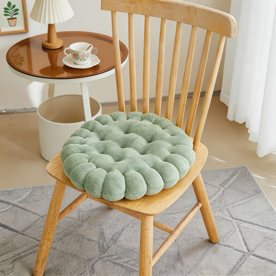 Biscuit Shape Decorative Pillow Plush Cushion Soft Chair Seat Pad for Comfort and Support