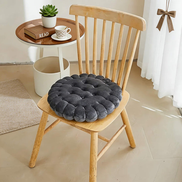Biscuit Shape Decorative Pillow Plush Cushion Soft Chair Seat Pad for Comfort and Support