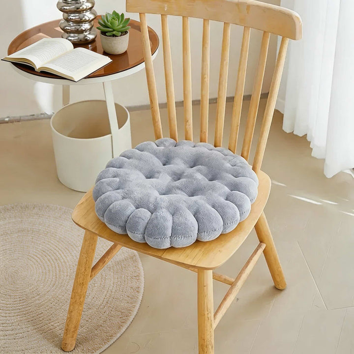 Biscuit Shape Decorative Pillow Plush Cushion Soft Chair Seat Pad for Comfort and Support