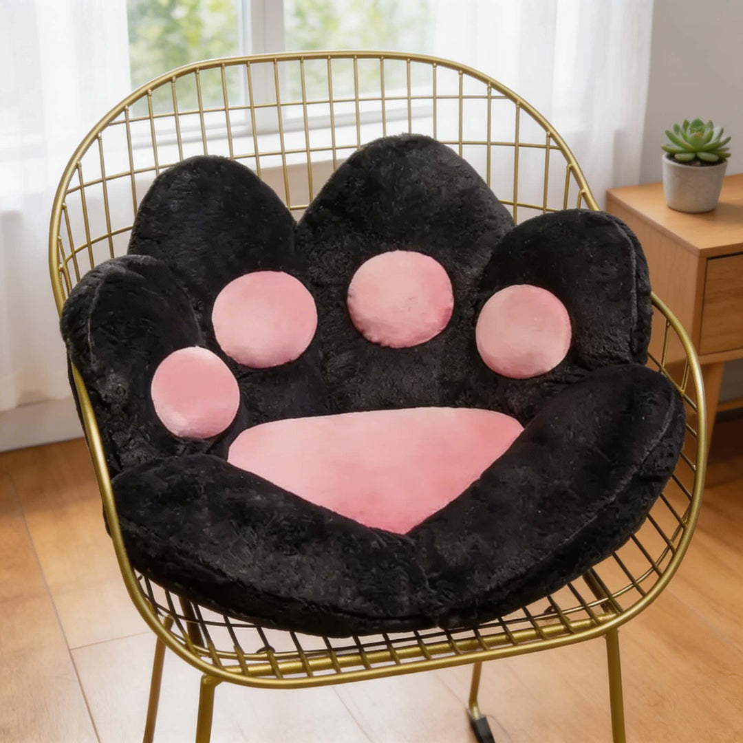 Modern Cat Paw Shape Chair Cushion Soft Plush Floor Pad for Comfortable Seating