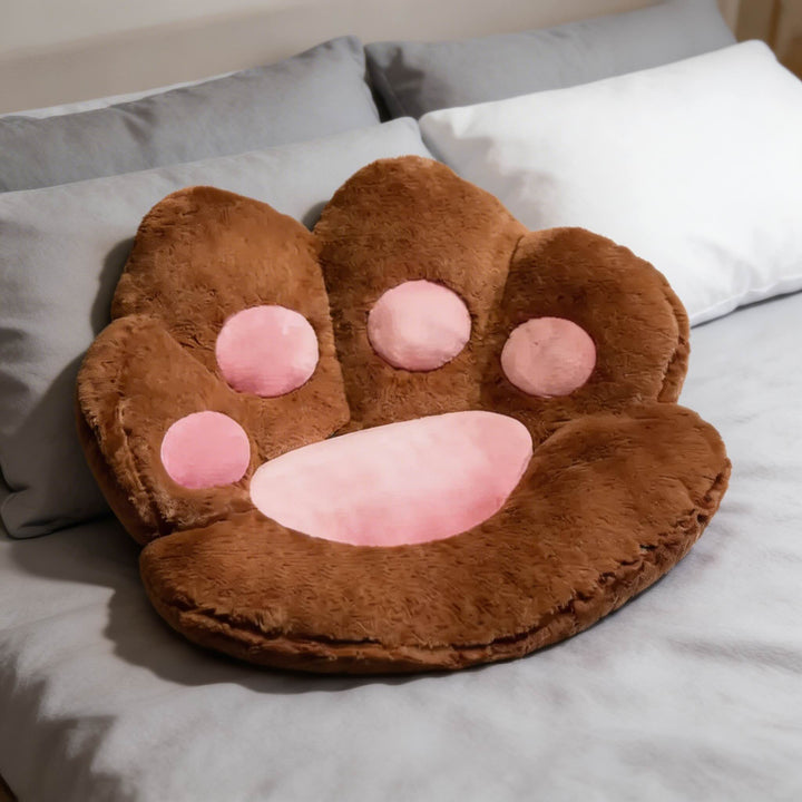 Modern Cat Paw Shape Chair Cushion Soft Plush Floor Pad for Comfortable Seating