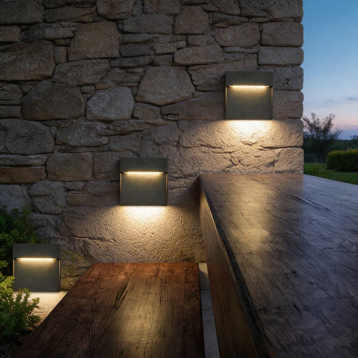 Outdoor Wall Lights Waterproof LED Step Light for Garden and Stair Safety