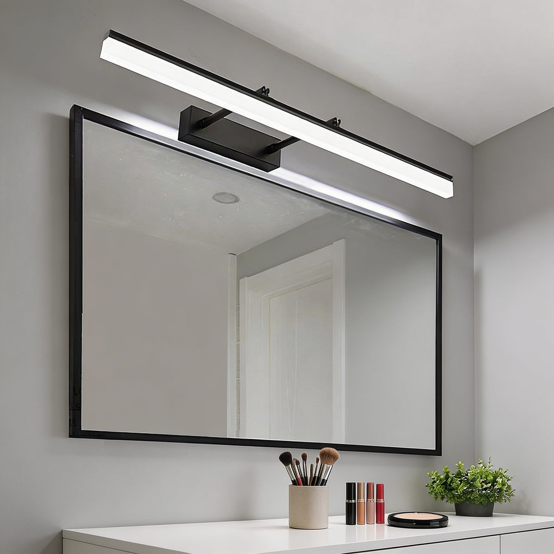 Gold Bathroom Vanity Light Bar Adjustable Stainless Steel 3-Colour Acrylic